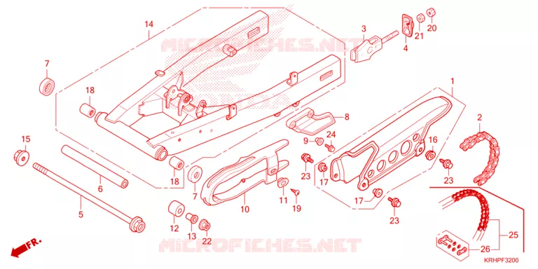BRAS OSCILLANT Honda MOTO 150 XR 2023  XR150LEKP