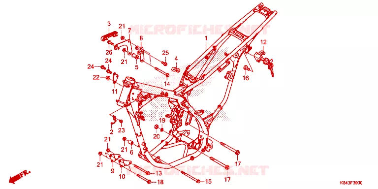 CADRE Honda MOTO 150 CRF 2021  CRF150LL