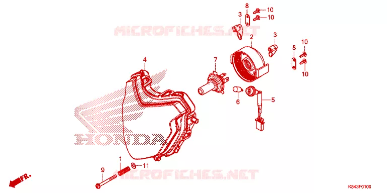 PHARE Honda MOTO 150 CRF 2021  CRF150LL