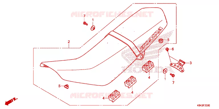 SELLE Honda MOTO 150 CRF 2020  CRF150LL