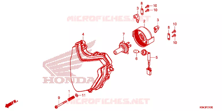 PHARE Honda MOTO 150 CRF 2024  CRF150LN
