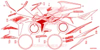 AUTOCOLLANTS pour Honda CBR 150 R REPSOL de 2018