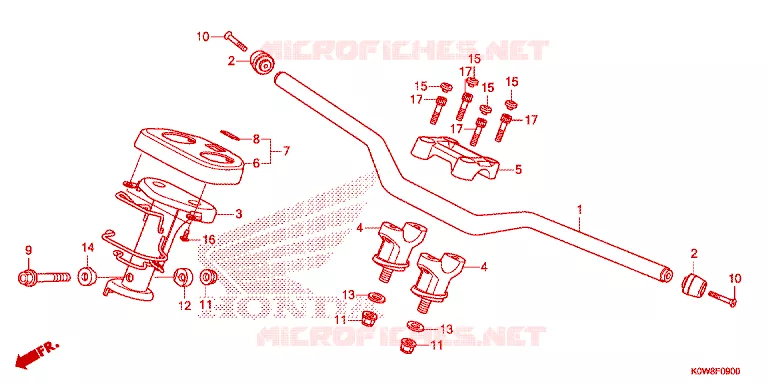 GUIDON - CARENAGE Honda SCOOTER 150 ADV 2022  ADV150AM