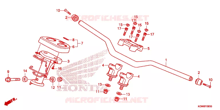 GUIDON - CARENAGE Honda SCOOTER 150 ADV 2022  ADV150AM