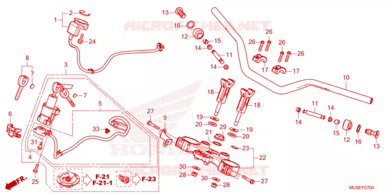 GUIDON Honda MOTO 1100 AFRICA-TWIN 2025  CRF1100AS