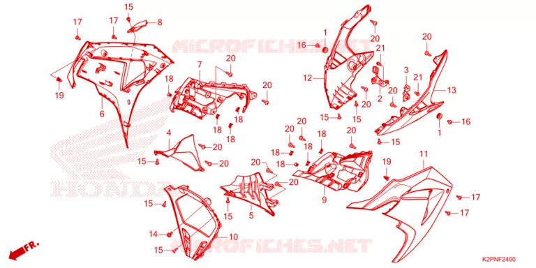 FILTRE A AIR - COUVERCLE LATERAL Honda MOTO 150 WINNER 2024  FS125FAR