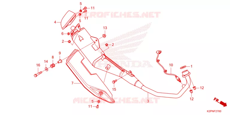 SILENCIEUX D'ECHAPPEMENT Honda MOTO 150 WINNER 2024  FS150FAR