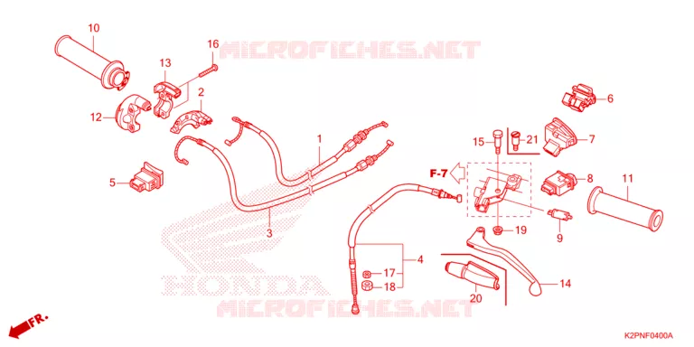 COMMODO - LEVIER - CABLE Honda MOTO 150 WINNER 2024  FS150FR