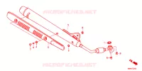 SILENCIEUX D'ECHAPPEMENT pour Honda CROSS CUB 110 SOFT BLUE de 2021