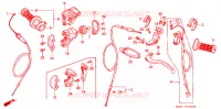 COMMODO   LEVIER   CABLE pour Honda CR 125 R de 1992