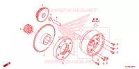 EMBRAYAGE pour Honda FUTURE 125 Spoked wheels, Rear brake drum de 2012