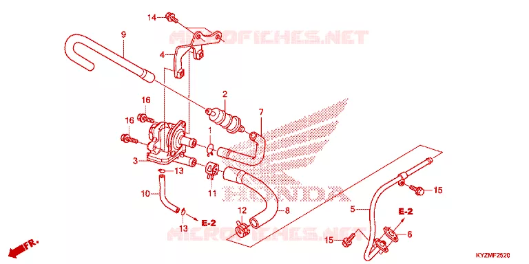 FILTRE A AIR - SOUPAPE D'AIR Honda MOTO 125 FUTURE 2012  AFS125MSD