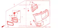 LEFT SIDE UNDER COWL SET pour Honda GL 1500 GOLD WING ASPENCADE de 1998