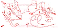 COMMODO   LEVIER   CABLE pour Honda CBX 250 TWISTER de 2004