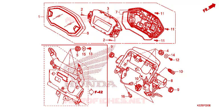 COMPTEUR Honda MOTO 250 CRF 2017  CRF250LH