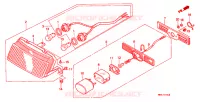 FEU ARRIERE pour Honda NT 650 HAWK GT de 1988