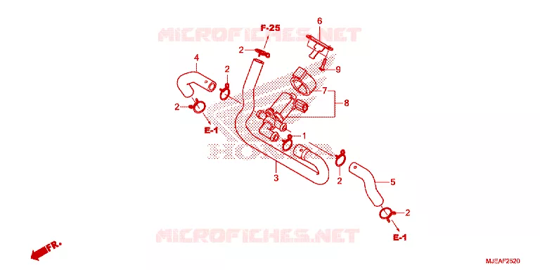 COMMANDE INJECTION D'AIR SOUPAPE Honda MOTO 650 CB 2018  CB650FJ