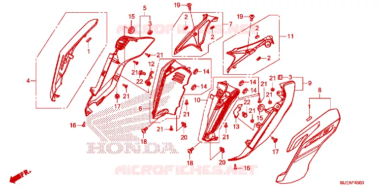 OUIES DE RADIATEUR Honda MOTO 650 CB 2019  CB650FJ