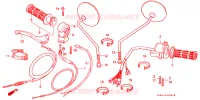 COMMODO   LEVIER   CABLE pour Honda ST 50 DAX de 1996