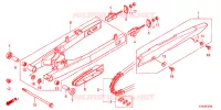 BRAS OSCILLANT pour Honda NEW MEGA PRO 150 PGMFi, Casted wheels de 2011