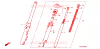 FOURCHE pour Honda CG 125 TITAN KICK de 2004