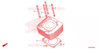 CYLINDRE pour Honda XRE 300 RALLY de 2014