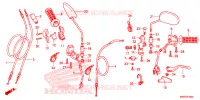 COMMODO   LEVIER   CABLE pour Honda XRE 300 de 2014
