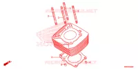 CYLINDRE pour Honda XRE 300 de 2014