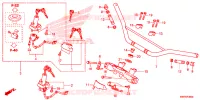 GUIDON pour Honda XRE 300 de 2014