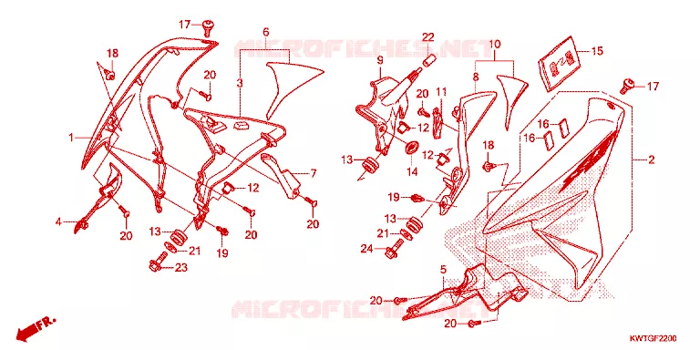 OUIES DE RADIATEUR Honda MOTO 300 XR 2016  XRE300G