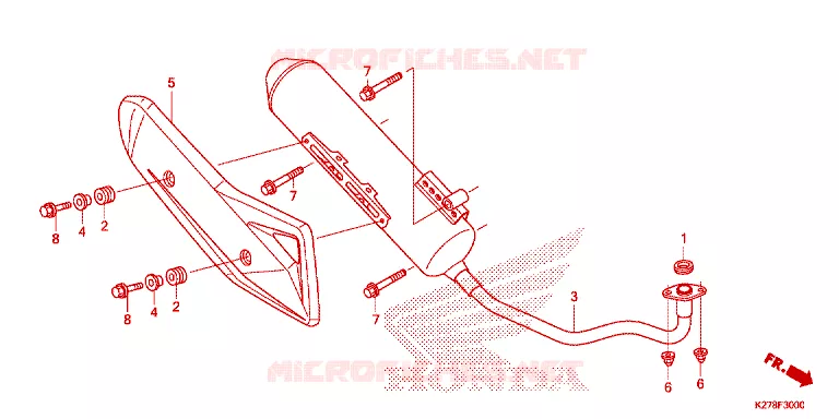 SILENCIEUX D'ECHAPPEMENT Honda SCOOTER 125 AIR-BLADE 2015  ACA125CBFF_9V
