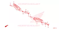 Repose pied passager pour Honda AIRBLADE 125 de 2014