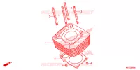 CYLINDRE pour Honda XRE 300 de 2017