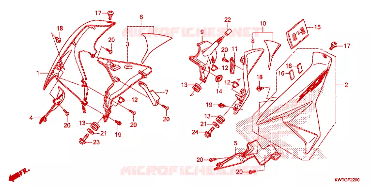 OUIES DE RADIATEUR Honda MOTO 300 XR 2019  XRE300H