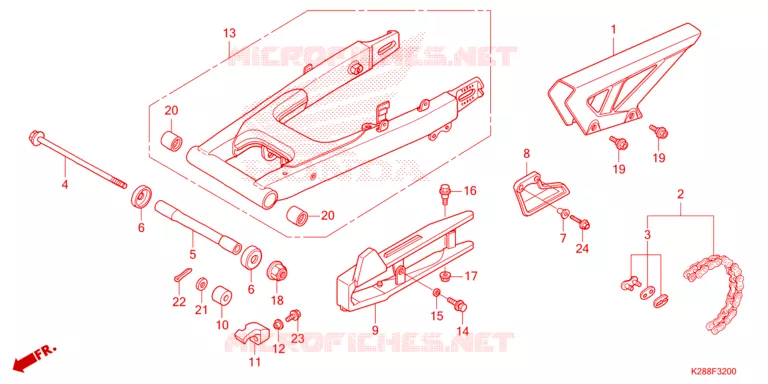 BRAS OSCILLANT Honda MOTO 125 CRF 2025  CRF125FBS