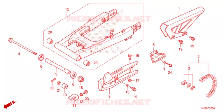 BRAS OSCILLANT Honda MOTO 125 CRF 2025  CRF125FBS