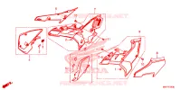 FILTRE A AIR   COUVERCLE LATERAL pour Honda CB 500 X ABS de 2020