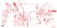 COMMODO   LEVIER   CABLE pour Honda XRE 300 de 2013