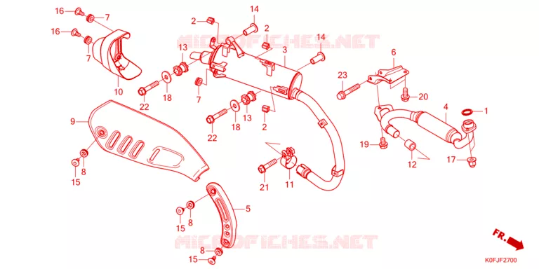 SILENCIEUX D'ECHAPPEMENT Honda MOTO 125 MONKEY 2025  Z125MAS