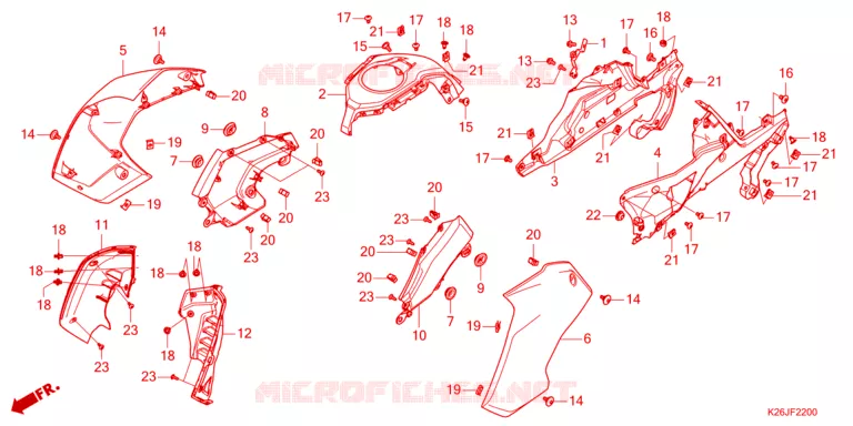 OUIES DE RADIATEUR Honda SCOOTER electric BENLY 2020  EVN2L_PRO