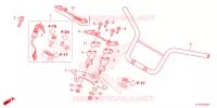STEERING HANDLE/KEY SET pour Honda NAVI 110 de 2024