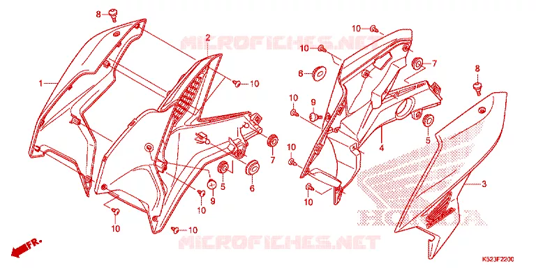 OUIES DE RADIATEUR Honda MOTO 125 CBF 2021  CBF125SK