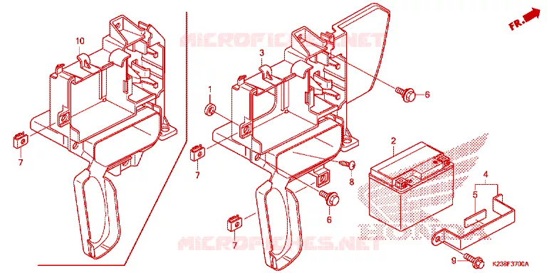 BATTERIE Honda MOTO 110 CD 2014  CB110CME