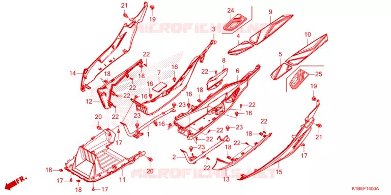 MARCHE PIEDS Honda SCOOTER 350 FORZA 2025  NSS350AS