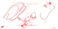 SELLE pour Honda FORZA 250 ABS TOP CASE de 2025