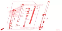 FOURCHE pour Honda XRE 190 de 2016