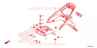 SUPPORT PLAQUE IMMATRICULATION pour Honda XRE 190 de 2016