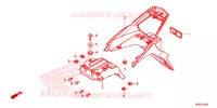 SUPPORT PLAQUE IMMATRICULATION pour Honda XRE 190 de 2020