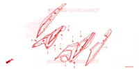 COUVERCLES LATERAUX pour Honda XRE 190 de 2023