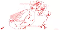 SELLE   POIGNEE ARRIERE pour Honda CB 500 X de 2019
